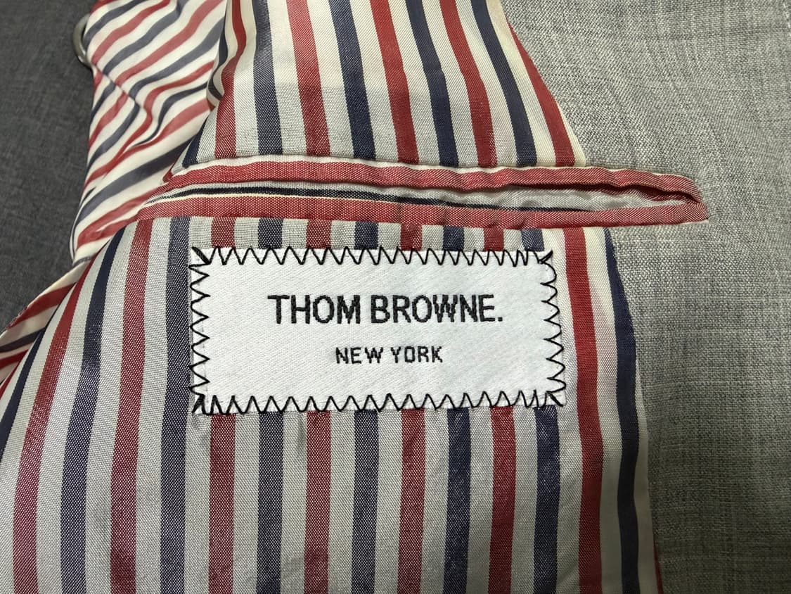 톰브라운 울120수 그레이 펀믹스 코트 1사이즈 상품이미지6