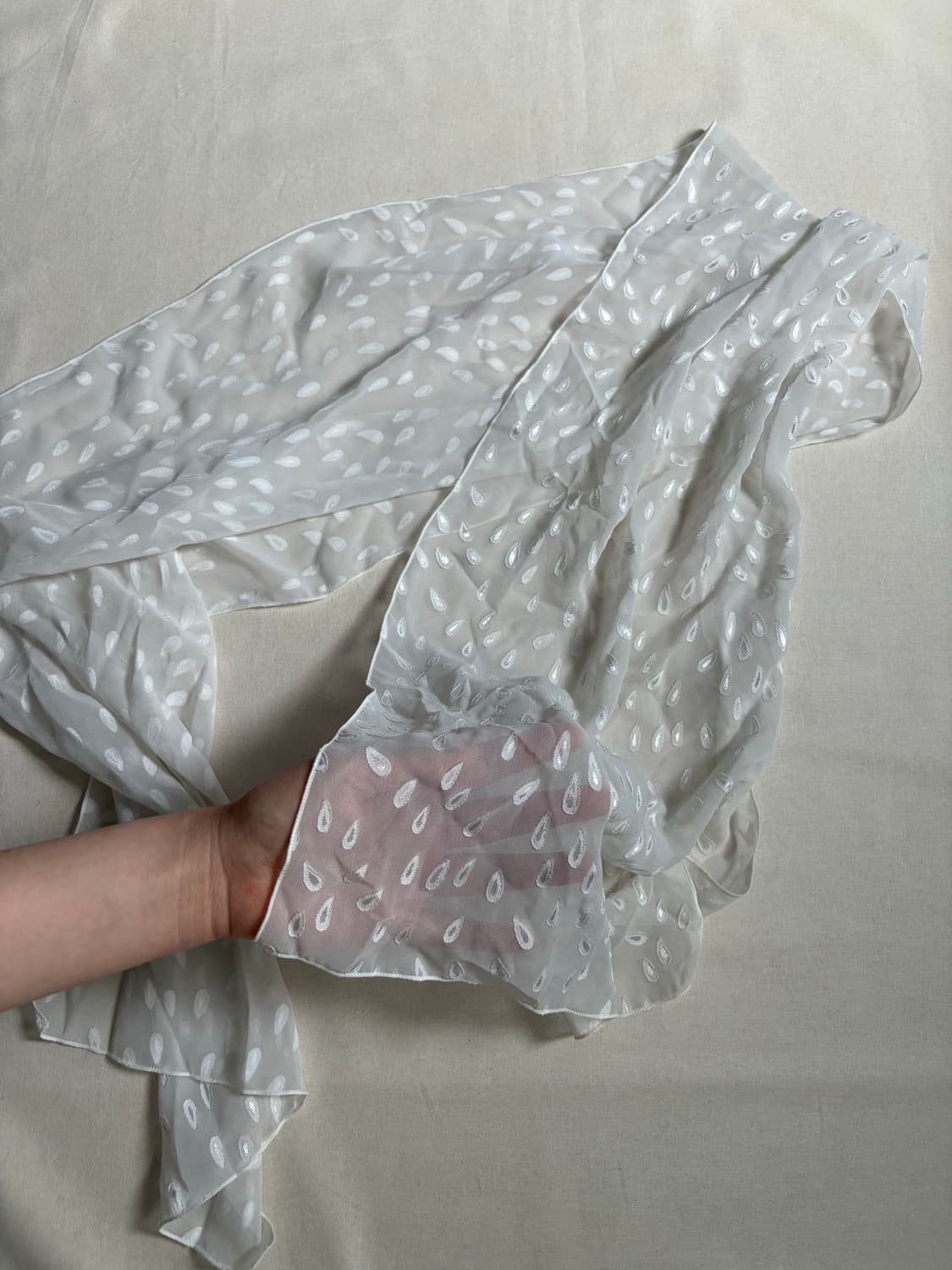 drop pattern sheer scarf 상품이미지5