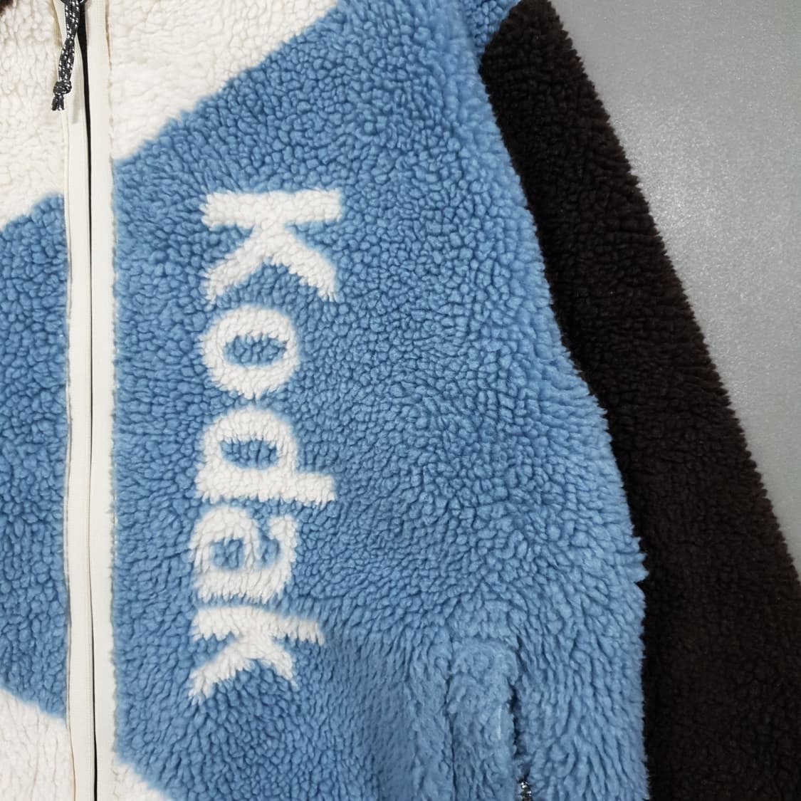 실측 XL) 코닥 케이 플리스 써모어 정해인 뽀글이 쉐르파 후드집업 자켓 상품이미지4