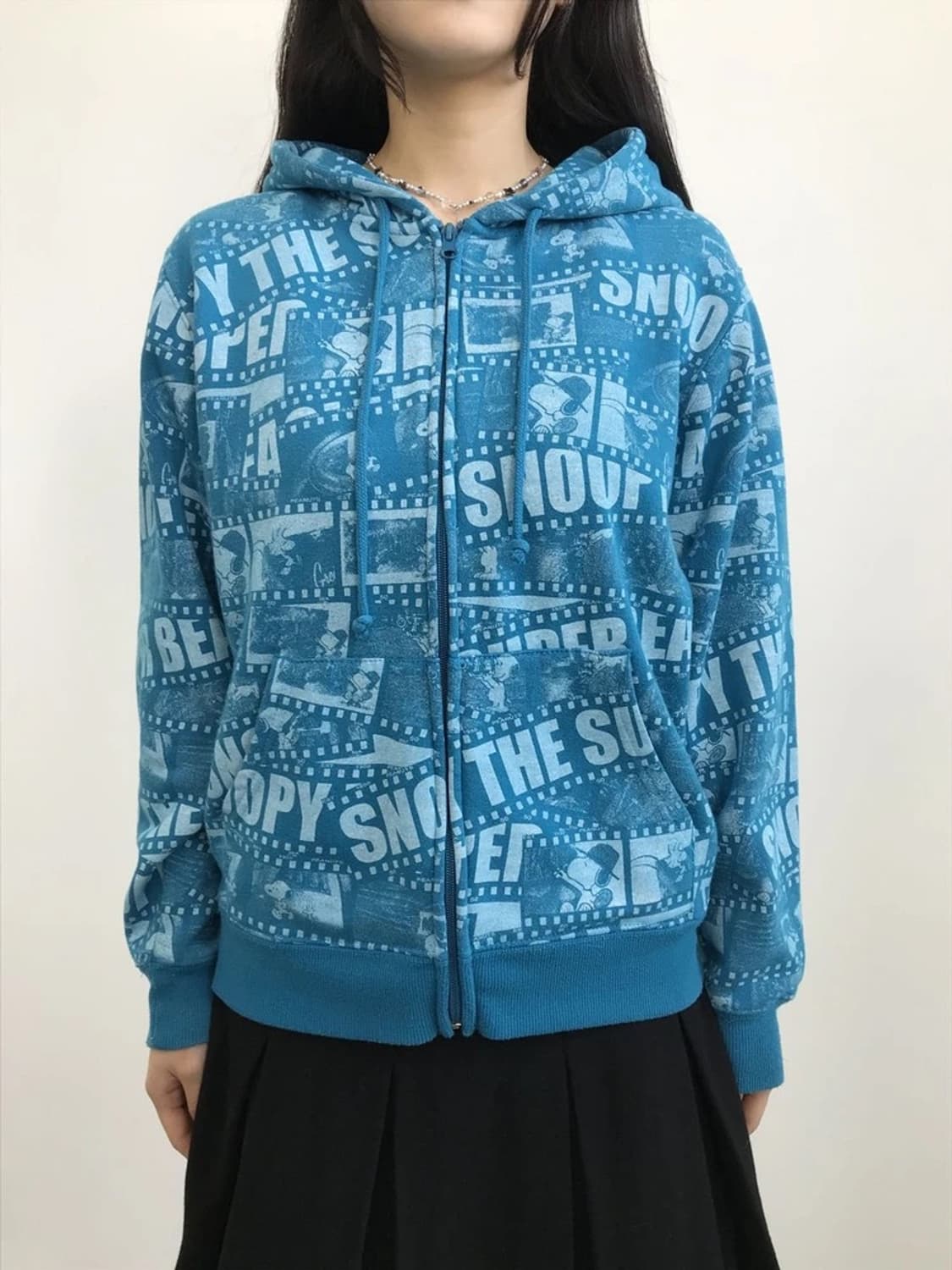 Snoopy Peanuts All Over Zip Hoodie 상품이미지3