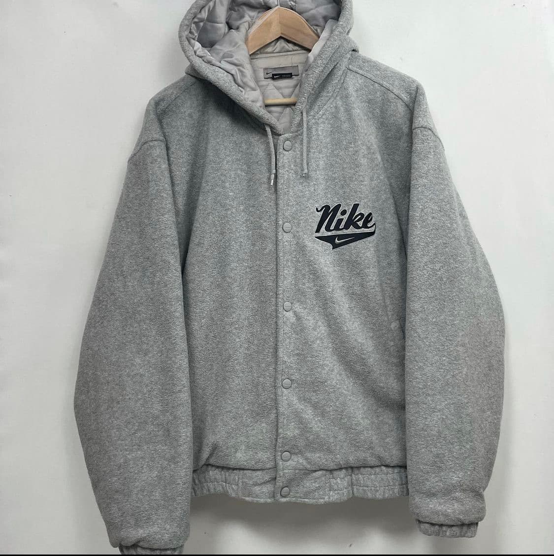 나이키 빅 스우시 후리스 후드 누빔 점퍼 상품이미지2