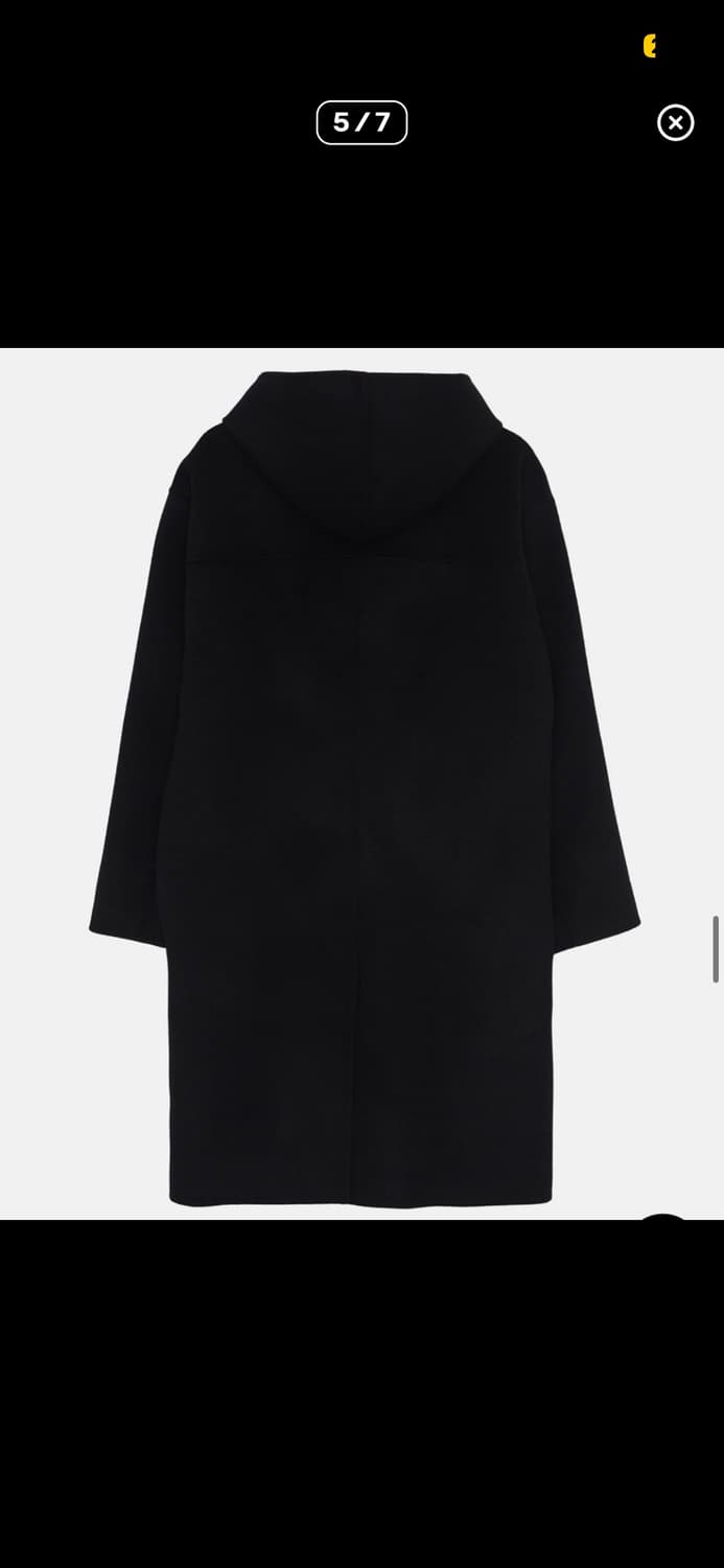 엔조블루스 핸드메이드 후드 코트 블랙 상품이미지5