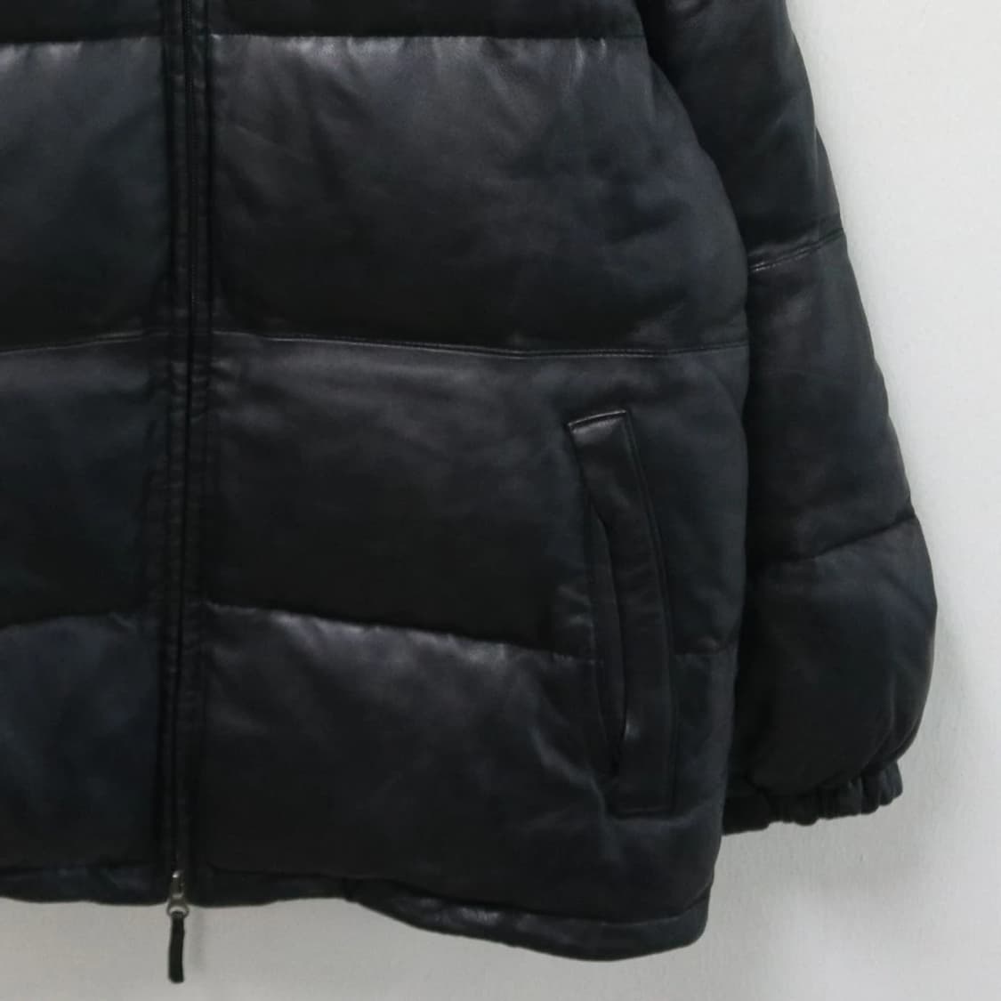 퍼스트다운  가죽 다운 패딩 61660 상품이미지4