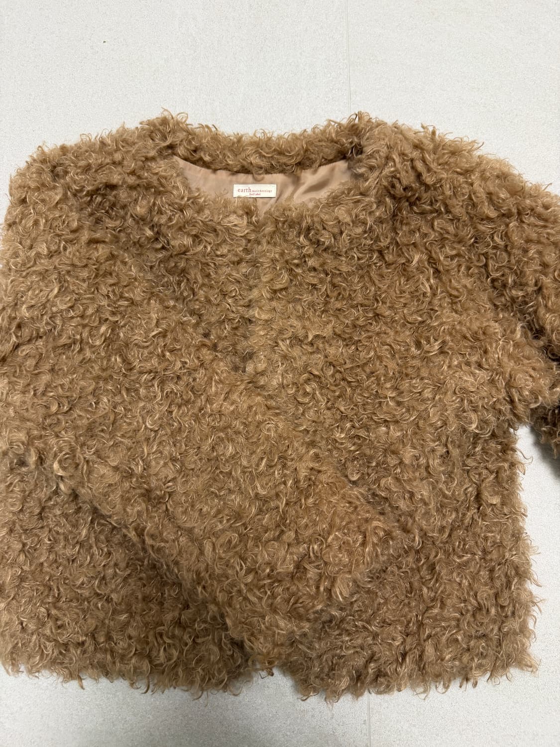 브라운 퍼자켓 상품이미지2