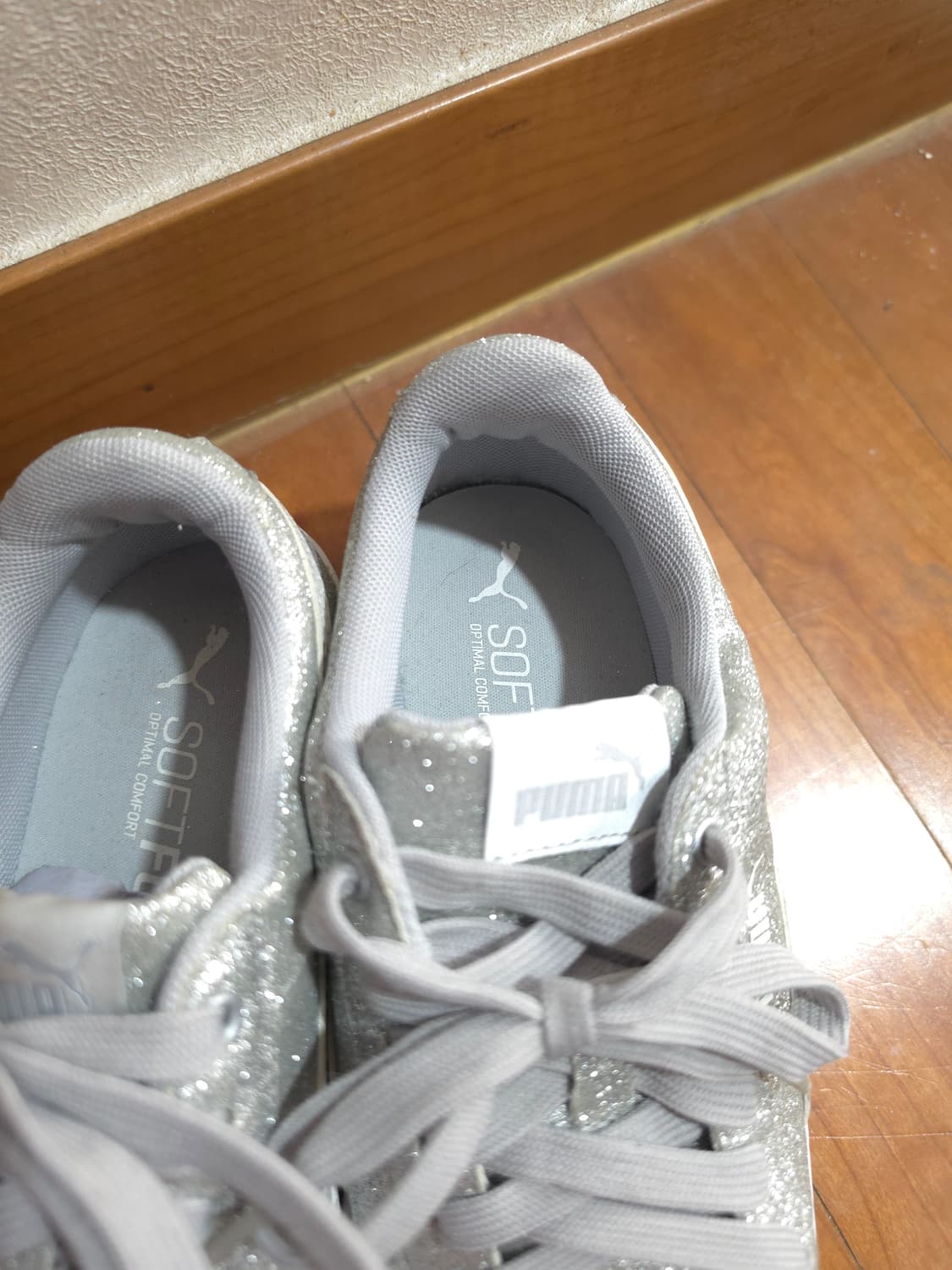 푸마 실버 그레이 글리터 플랫폼 스니커즈 상품이미지3