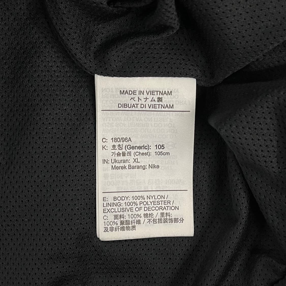 [정품/XL] 나이키 블랙 후드 바람막이 자켓 b18 상품이미지6