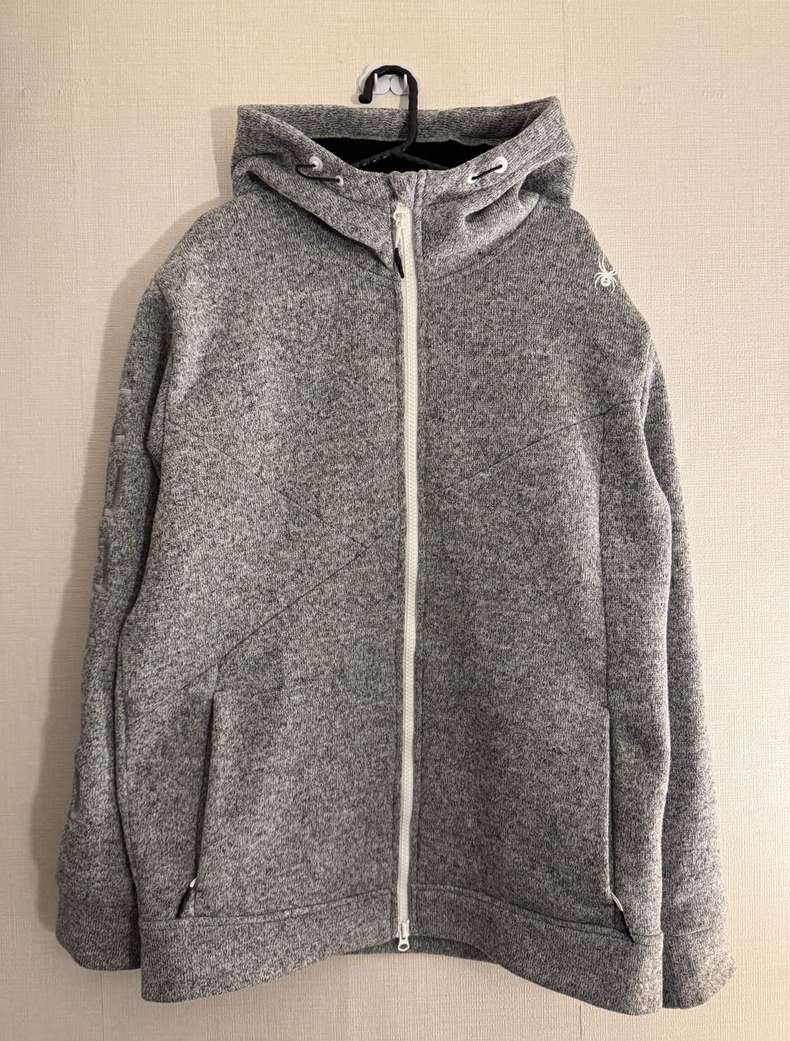 [XXL]스파이더 니트플리스 후드집업 상품이미지1