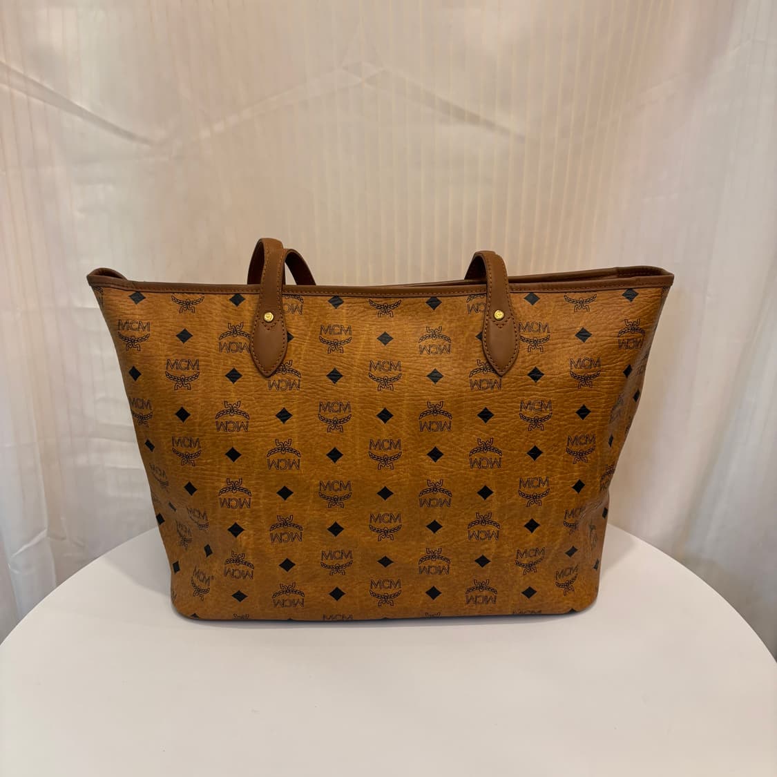 정품 MCM 황토 비세토스 숄더백     상품이미지4