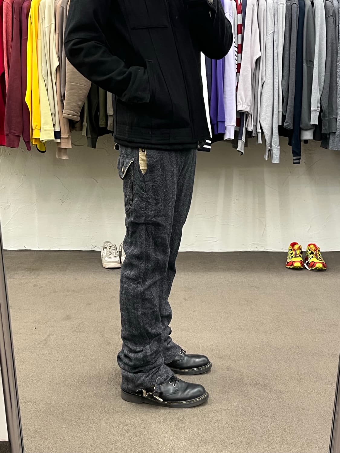 존 불 스트라이프 울 커브드 팬츠 샘플 상품이미지10