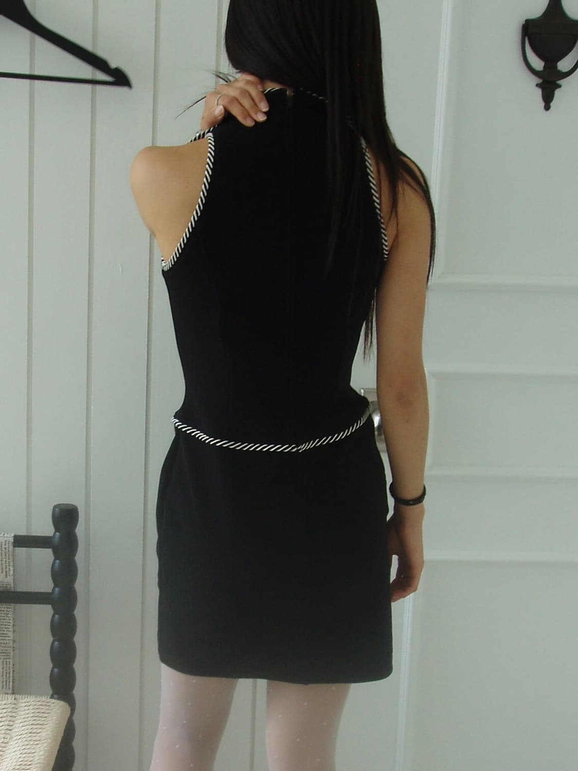 90’s Tadashi piping mini dress 상품이미지3