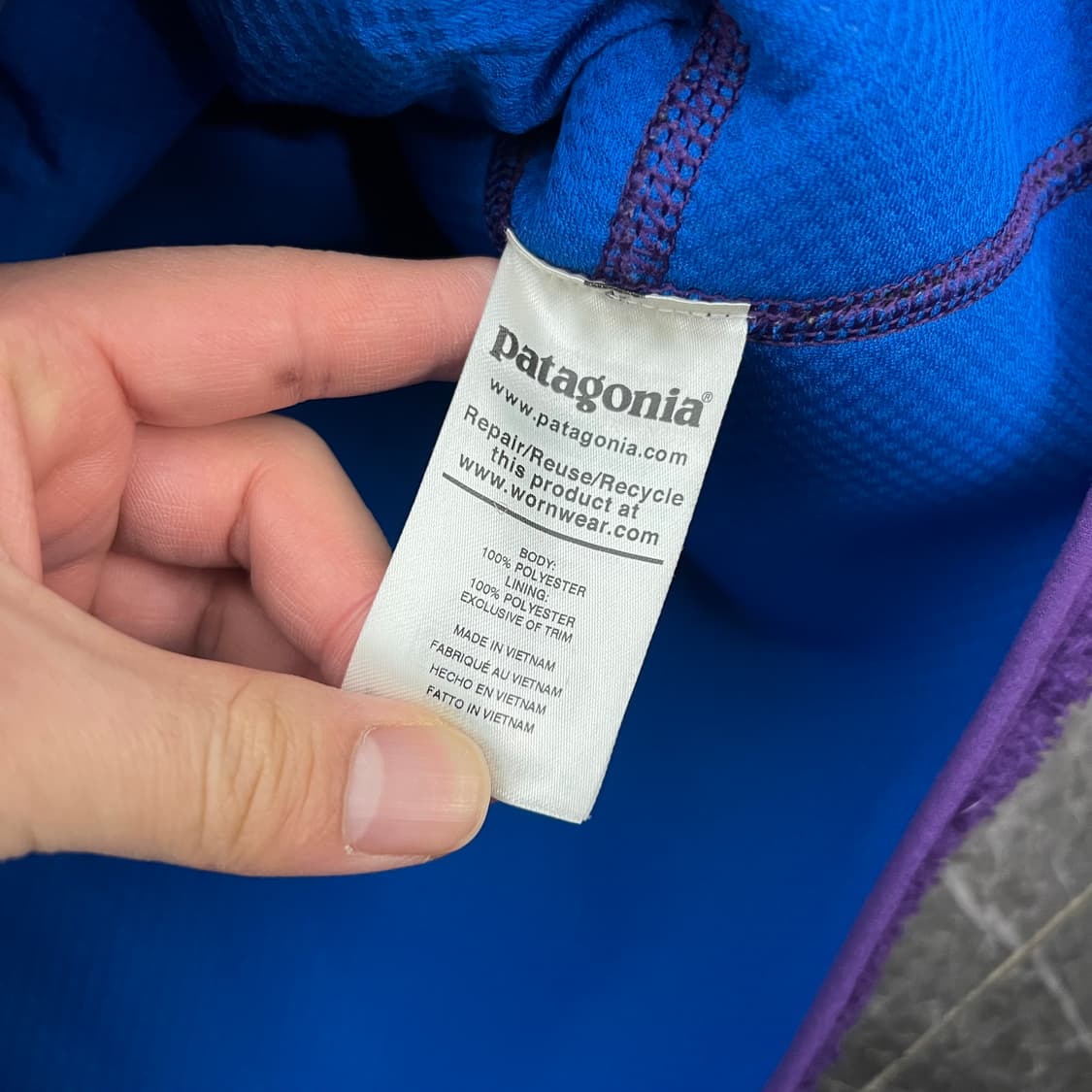 파타고니아 클래식 레트로 -X 플리스 집업 자켓 퍼플 상품이미지5