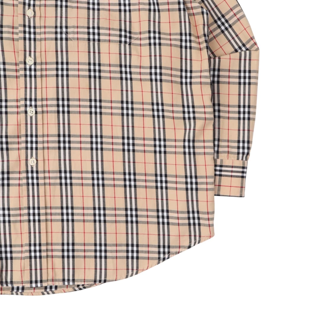 버버리 런던 베이지 노바체크 셔츠 상품이미지3