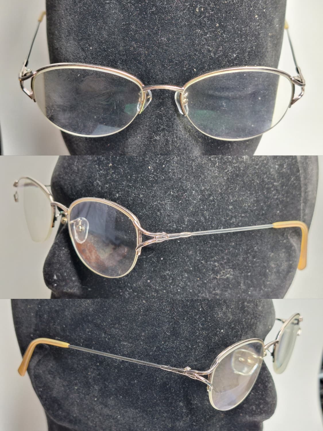 90s 일본 빈티지 ONLYFLEX OF-1004 반무테 안경테 초경량  상품이미지7