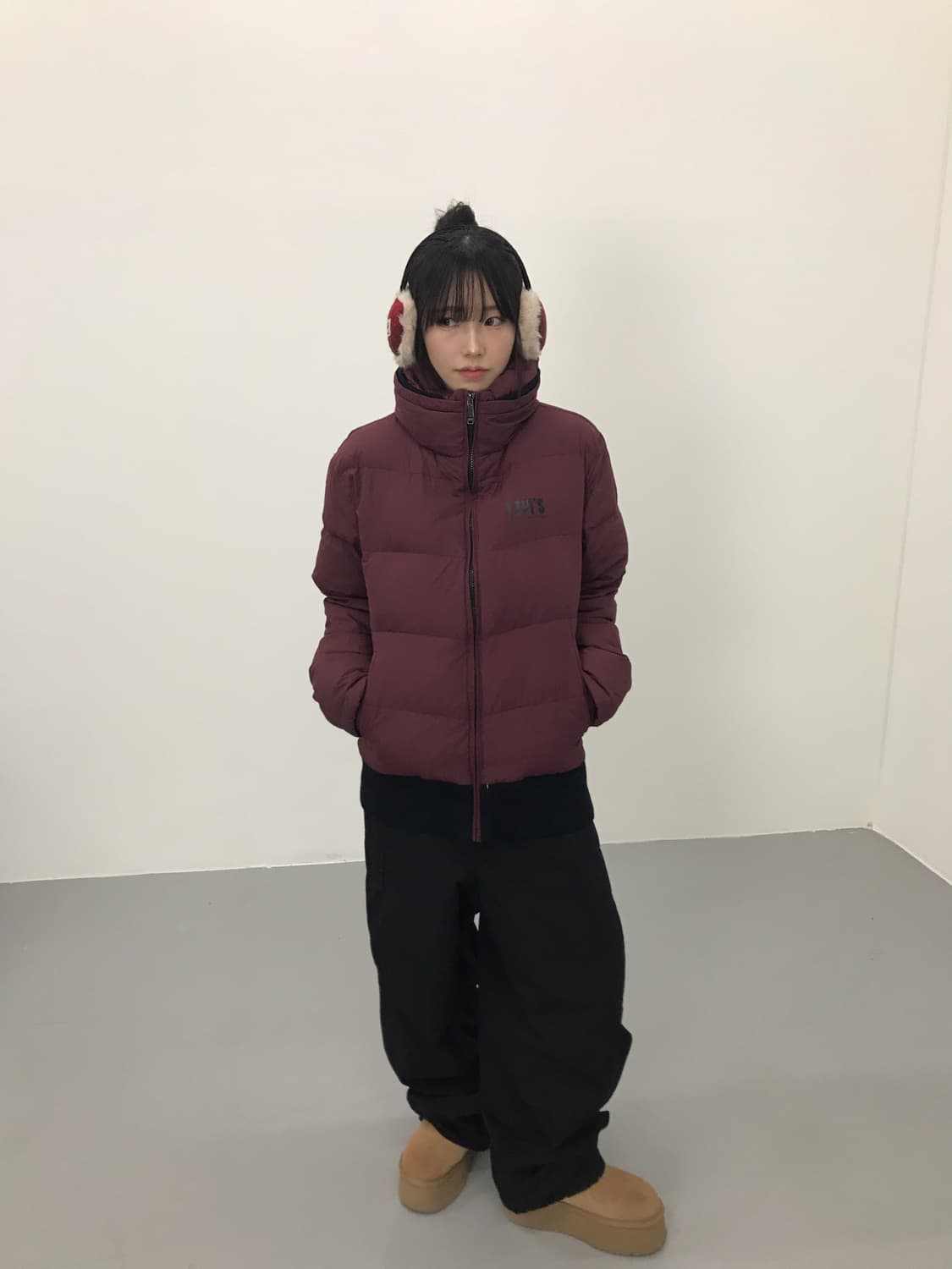  리바이스 와인 버건디 패딩 상품이미지1