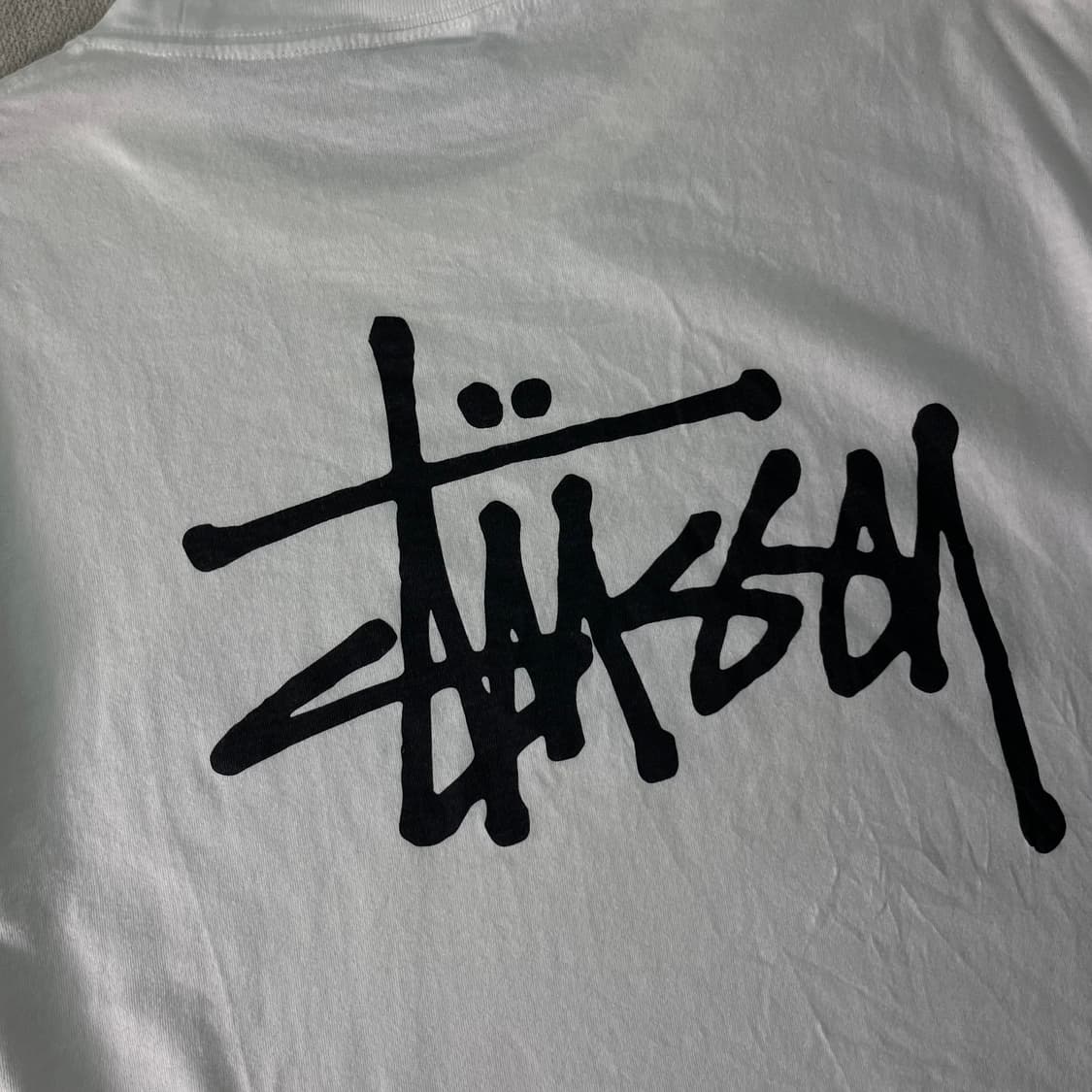 W100 스투시 베이직로고 반팔 티셔츠 상품이미지8