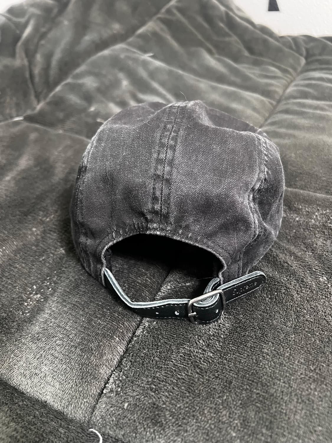 supreme washed chino twill camp cap 블랙 상품이미지3