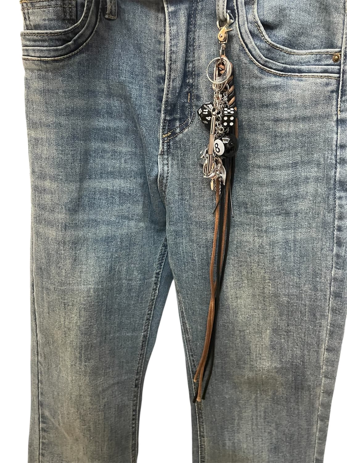 토곰아비 더블 레더 주사위 키링 상품이미지4