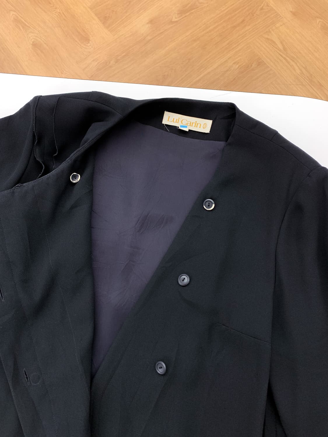 넥 포인트 블랙 원피스 90-95 상품이미지7