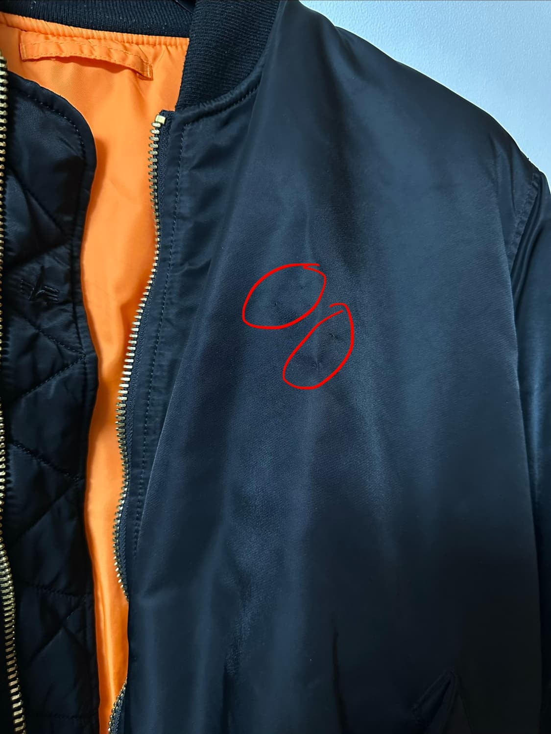 [L] 알파인더스트리 ma-1 블랙 상품이미지3