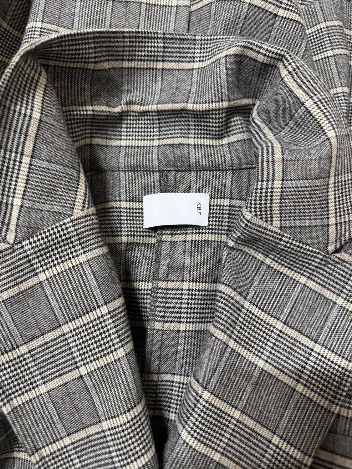 KBF 체크 오버핏 자켓 상품이미지6