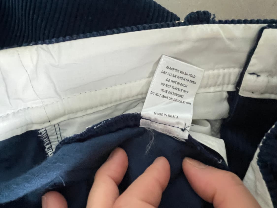 HYEIN SEO 혜인서 코듀로이 와이드 팬츠 네이비 상품이미지7