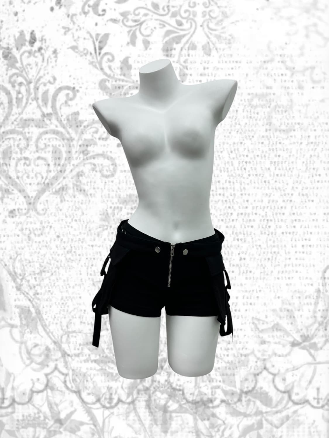 side pocket stud shorts 상품이미지2