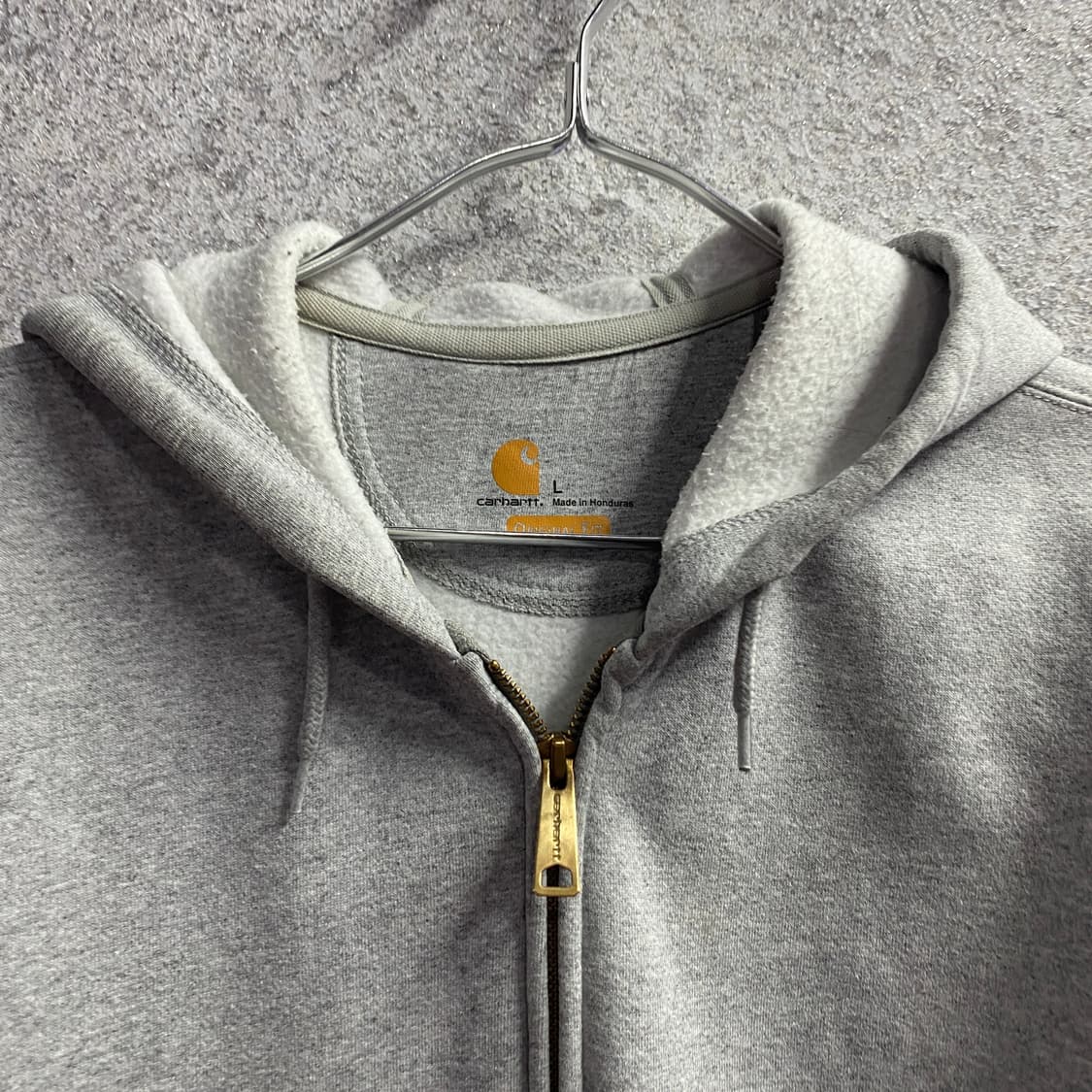 칼하트 오리지널핏 포켓로고 후드집업 B4394 상품이미지3