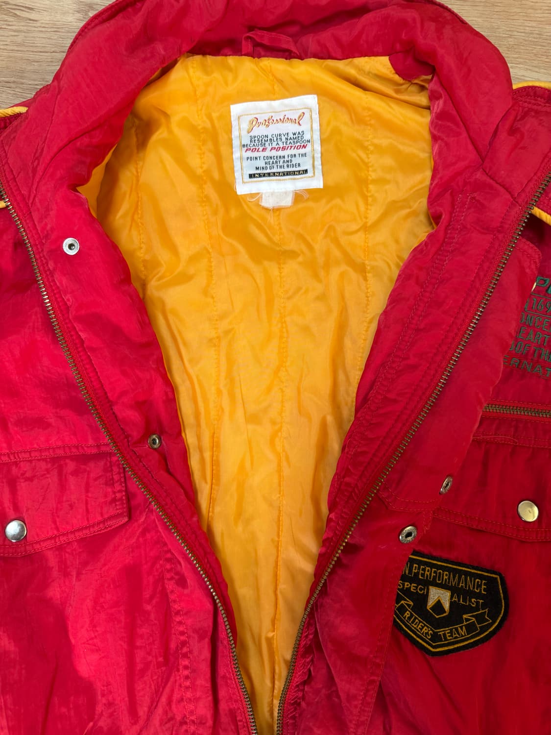 (Free size) 파프제이 빈티지 크롭 레이싱 자켓 상품이미지4