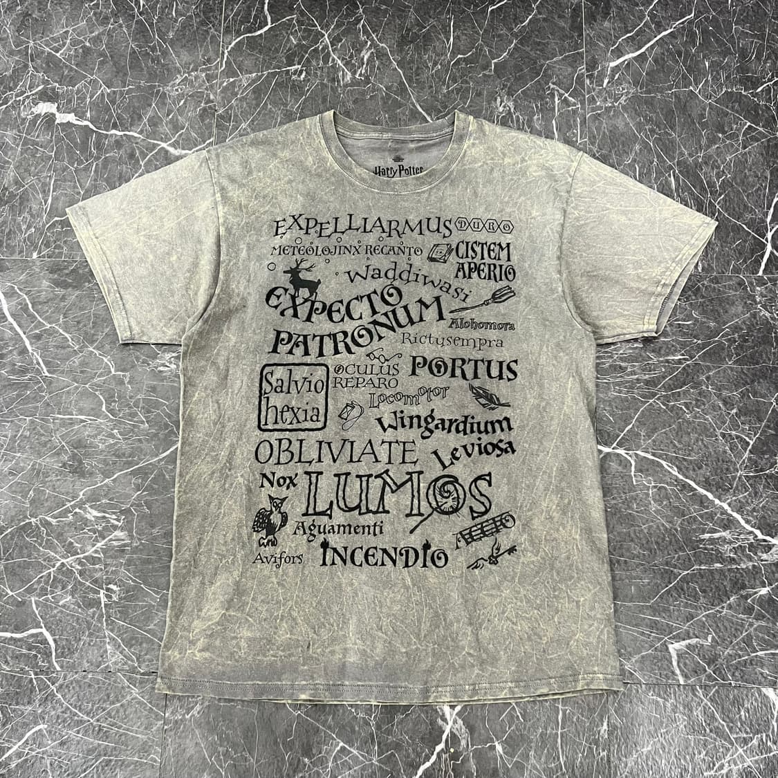 유니버셜 스튜디오 해리포터 레터링 로고 반팔 상품이미지1