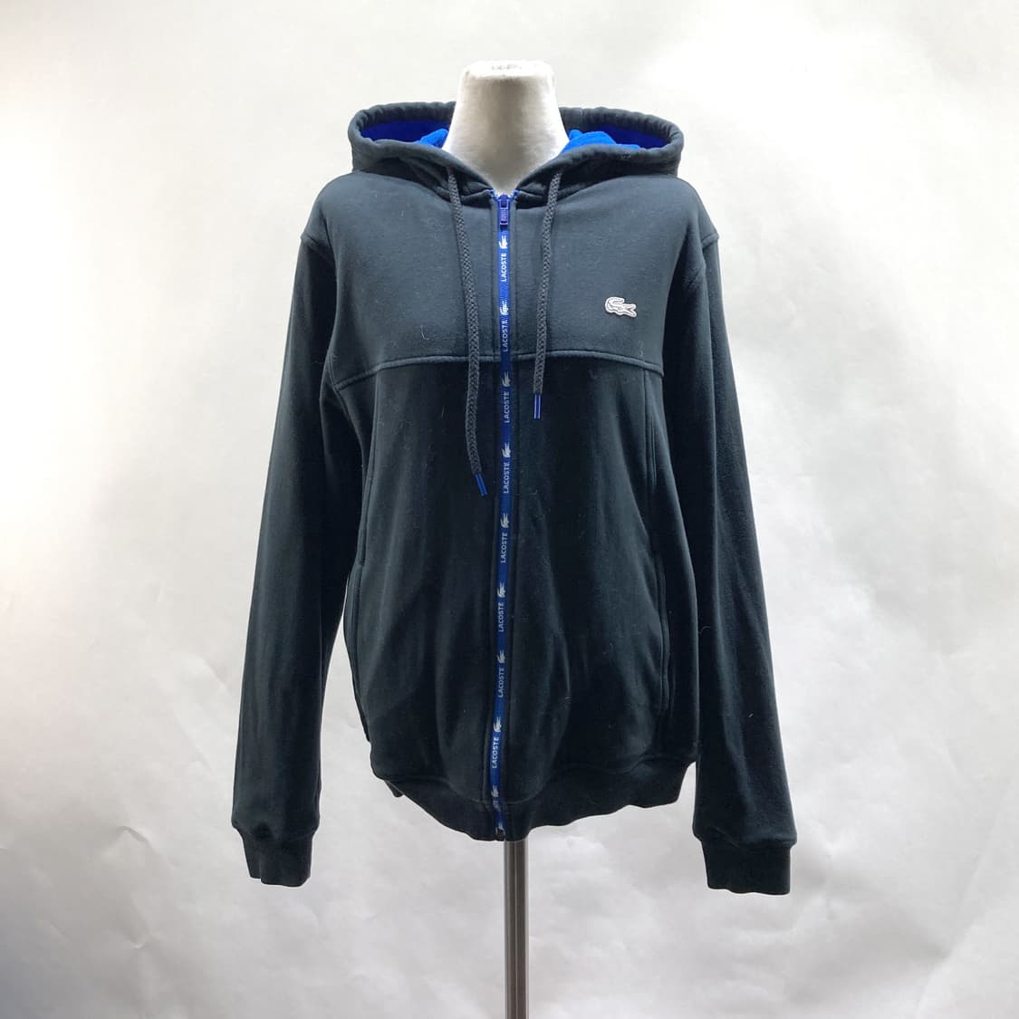 라코스테 여성기모후드집업자켓 블랙 105  상품이미지1