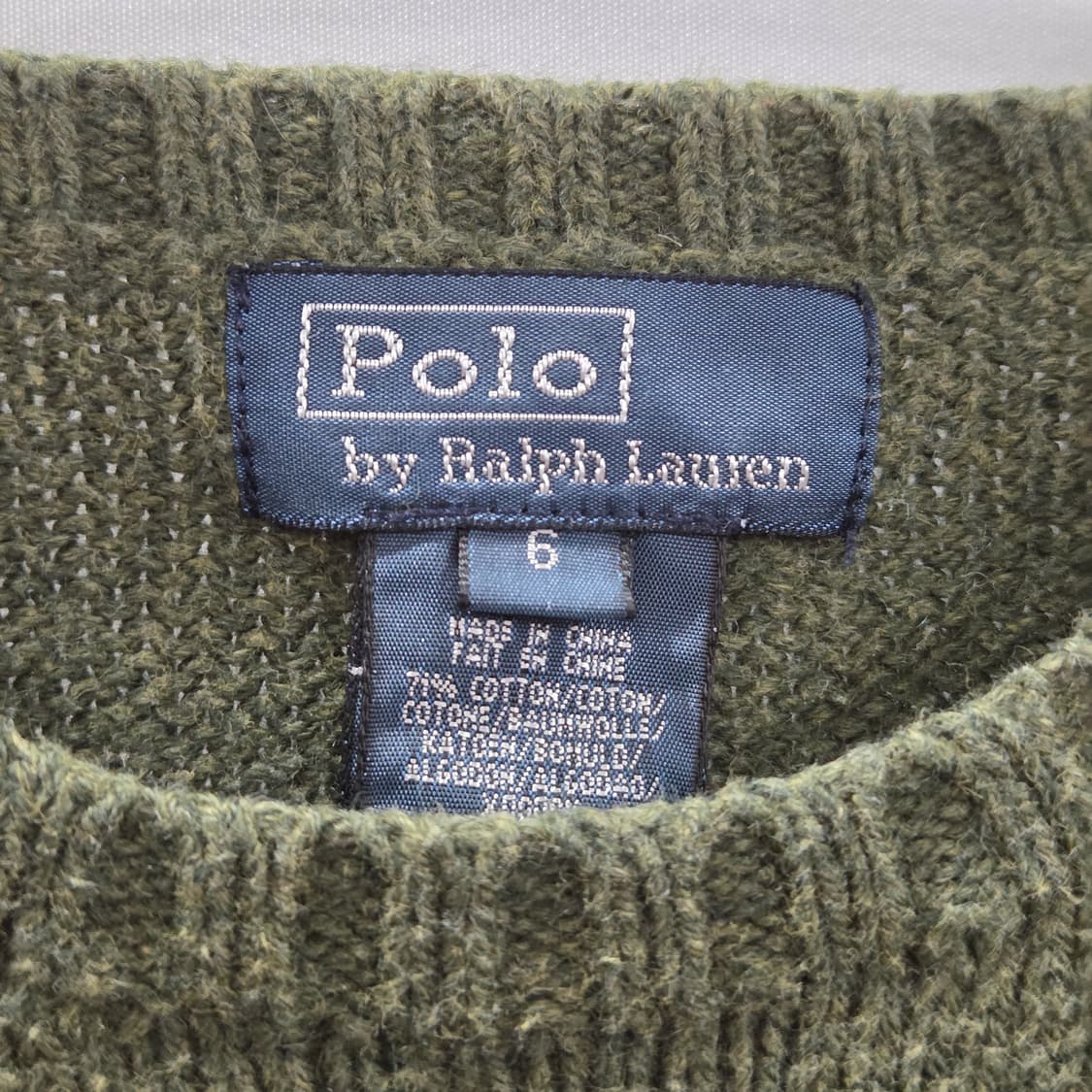 폴로랄프로렌 키즈 울 블랜드 앨보우패치 니트 6 상품이미지3