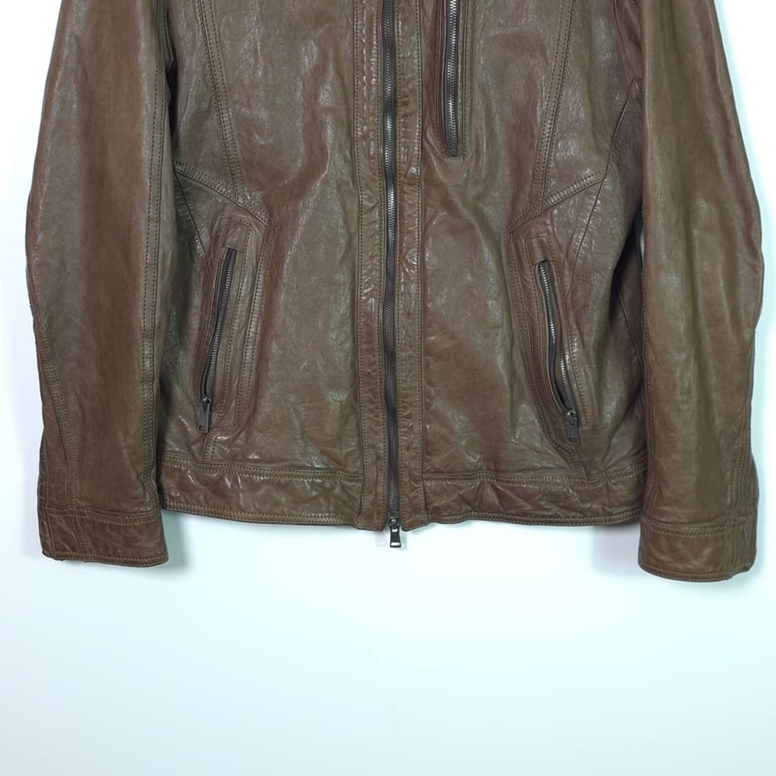 AND Z by ZIOZIA 브라운 양가죽 자켓 XL 상품이미지4