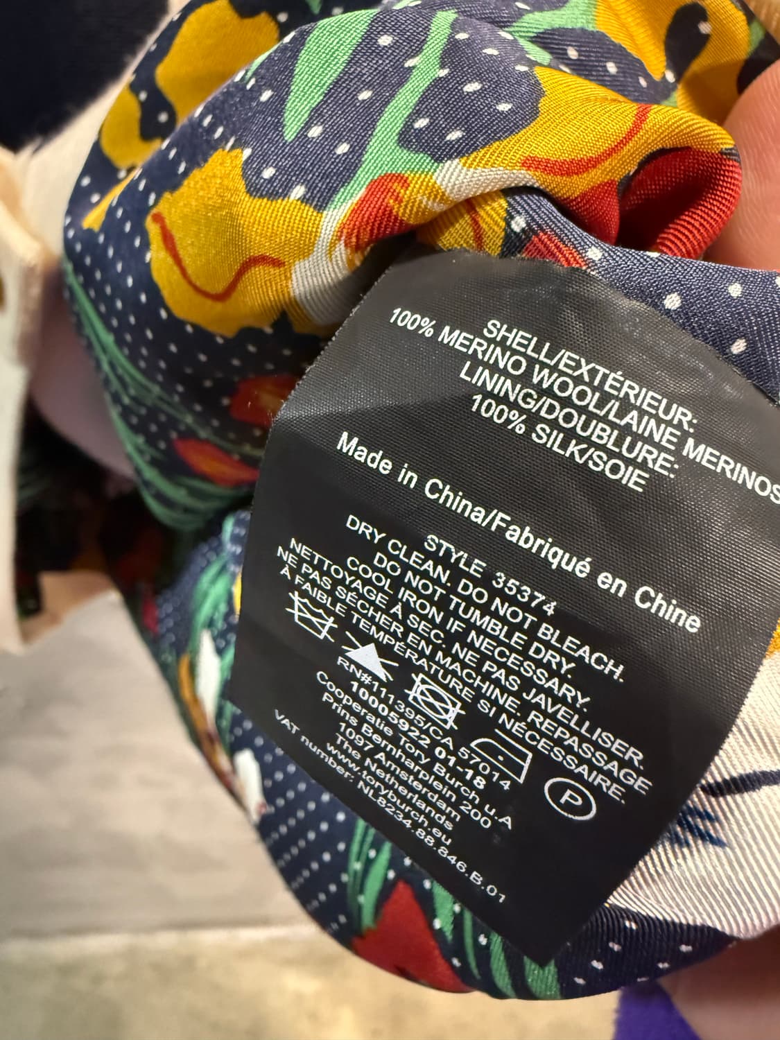 토리버치 TORY BURCH 골드 버튼 배색 니트 가디건 네이비  상품이미지6