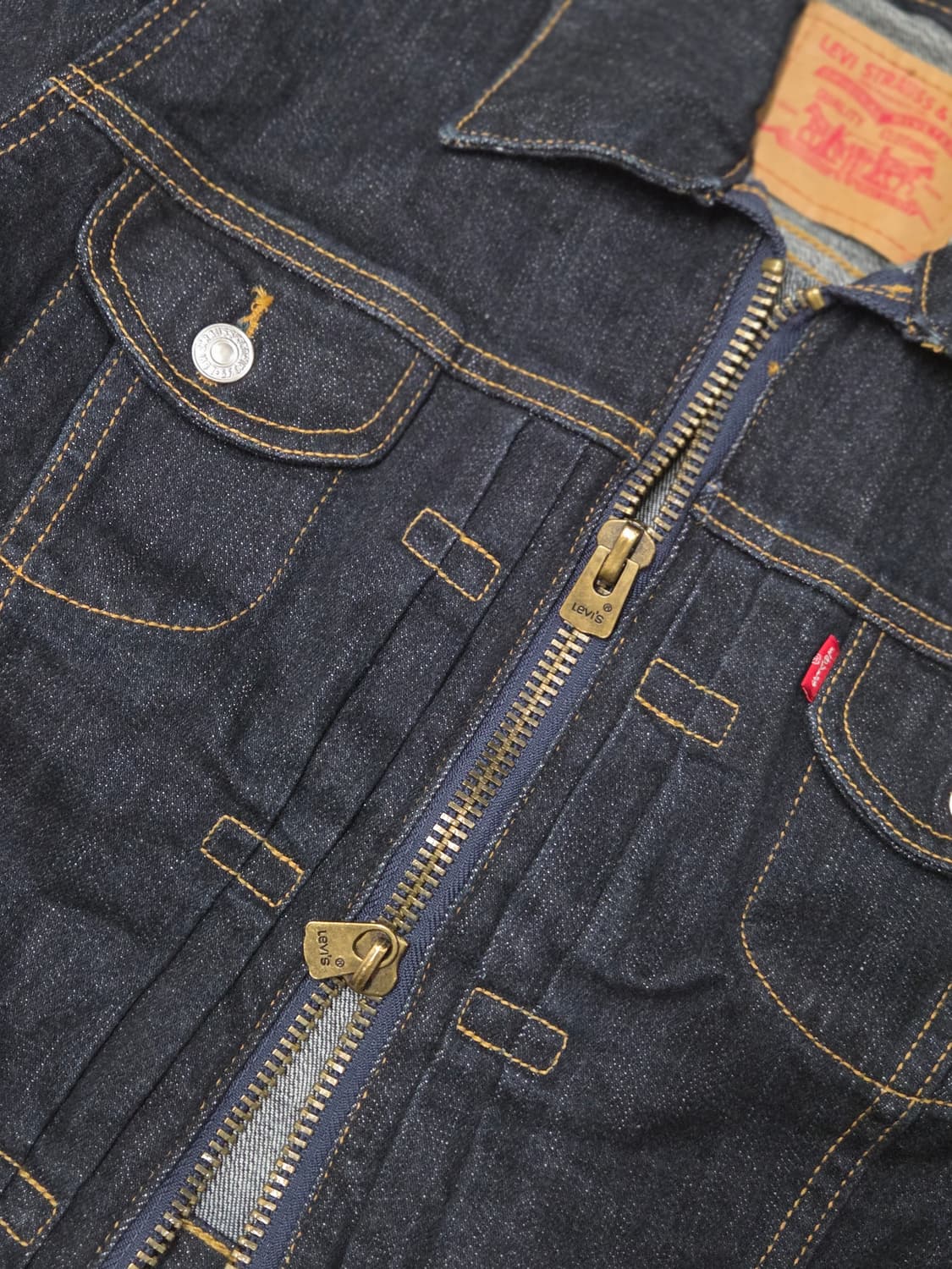 새상품 여성55,주니어160  리바이스 청자켓-투웨이지퍼 상품이미지4