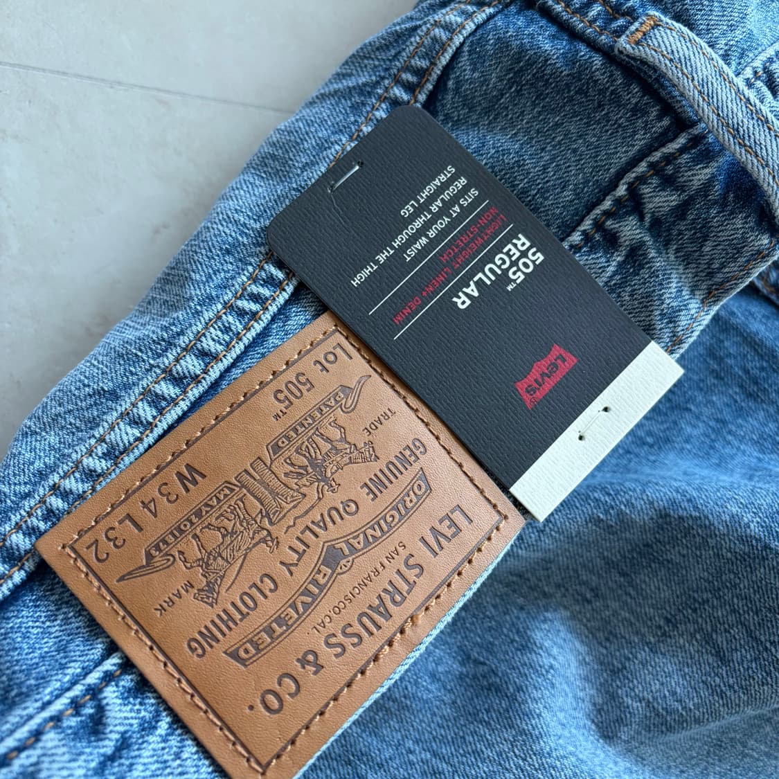 새상품(34)리바이스 505 레귤러 ATL 데님팬츠 청바지 상품이미지4