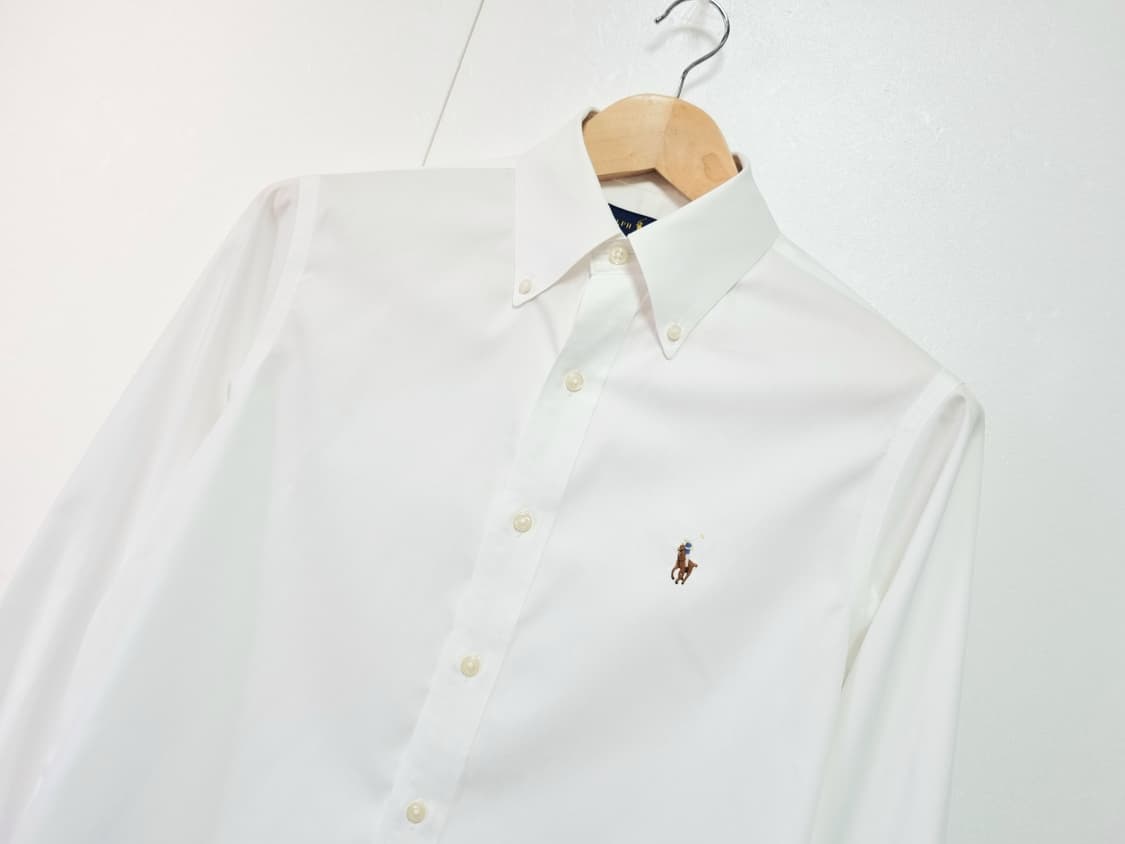 남성 폴로 화이트 흰색 멀티포니 긴팔 셔츠 남방 상품이미지2