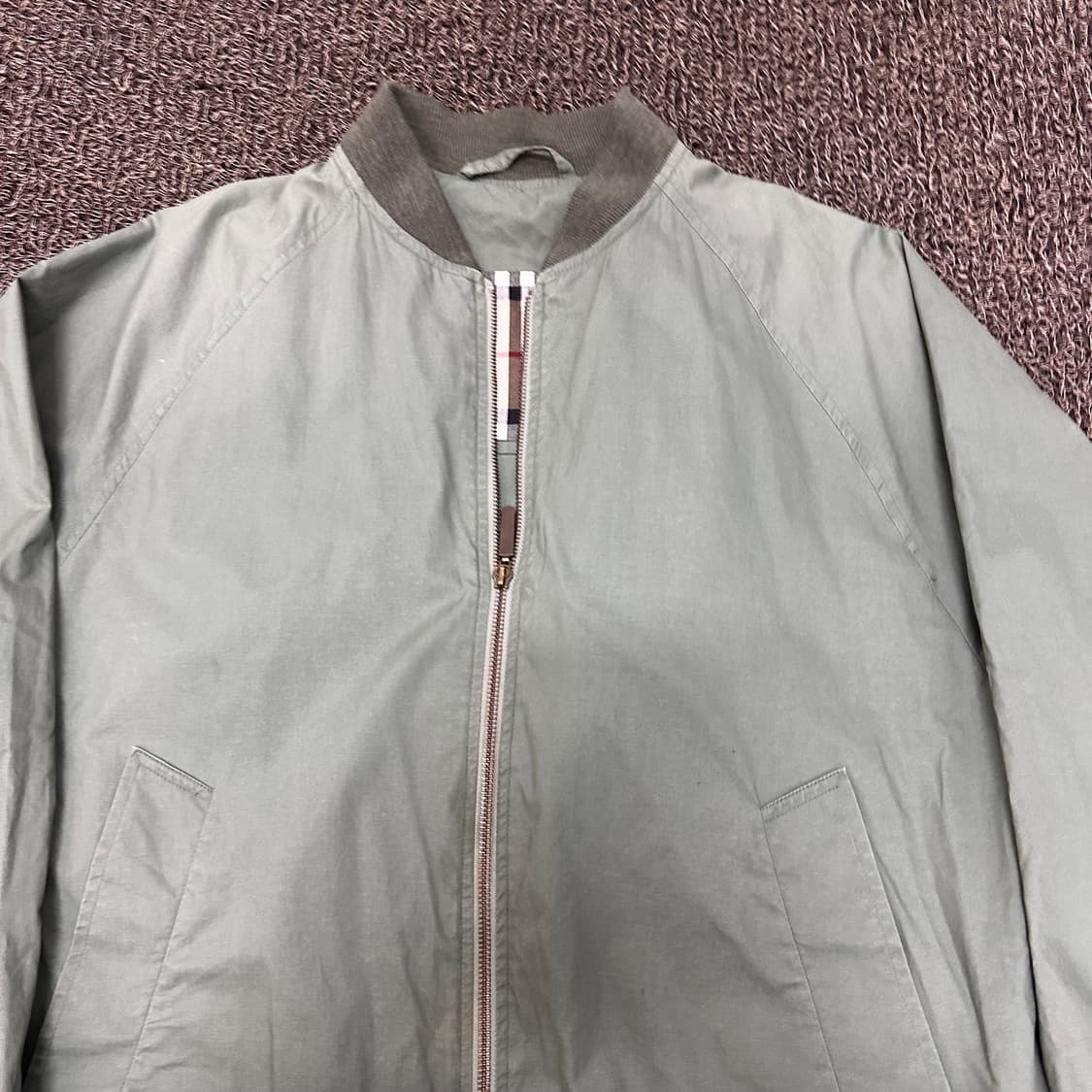 버버리 블루종 봄버 항공 야상 자켓 상품이미지2