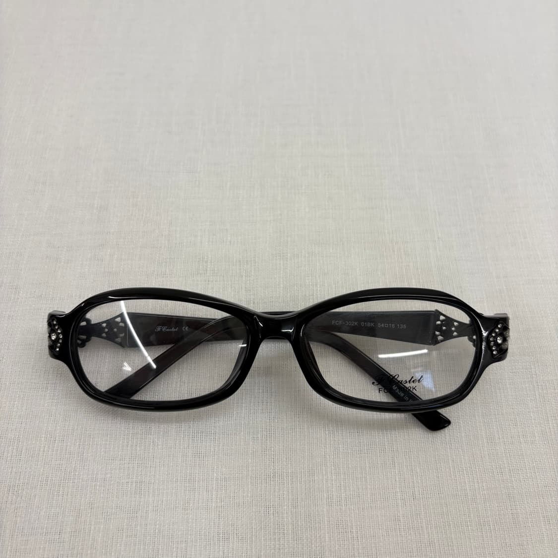 F Castet 블랙 큐빅 뿔테 빈티지안경 상품이미지5