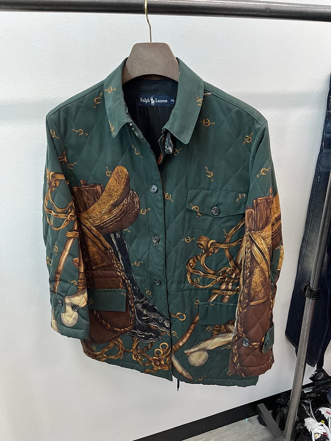 여) 폴로 80s 빈티지 퀼팅자켓  상품이미지2