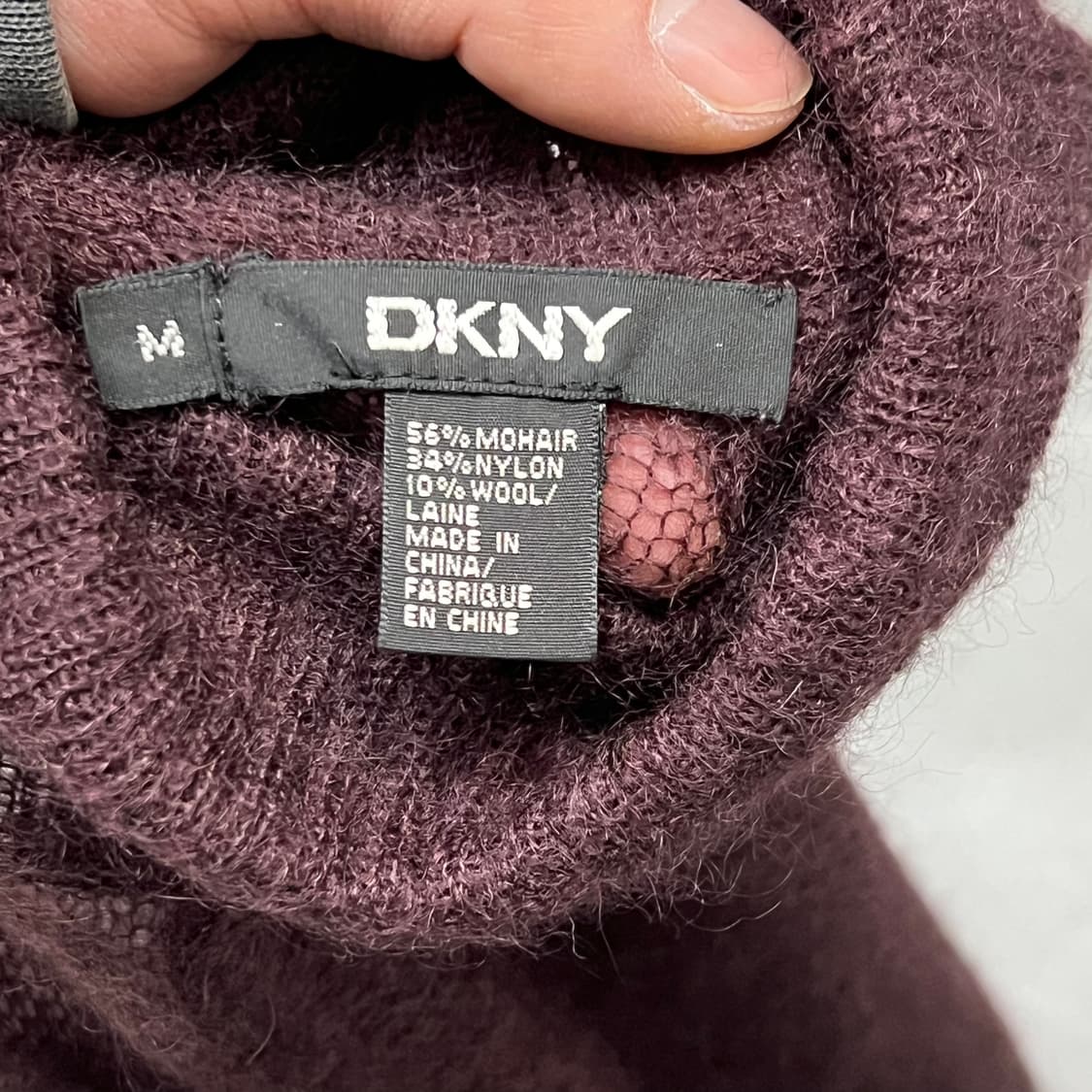  dkny 모헤어 시스루 터틀넥 니트 y15427 상품이미지6