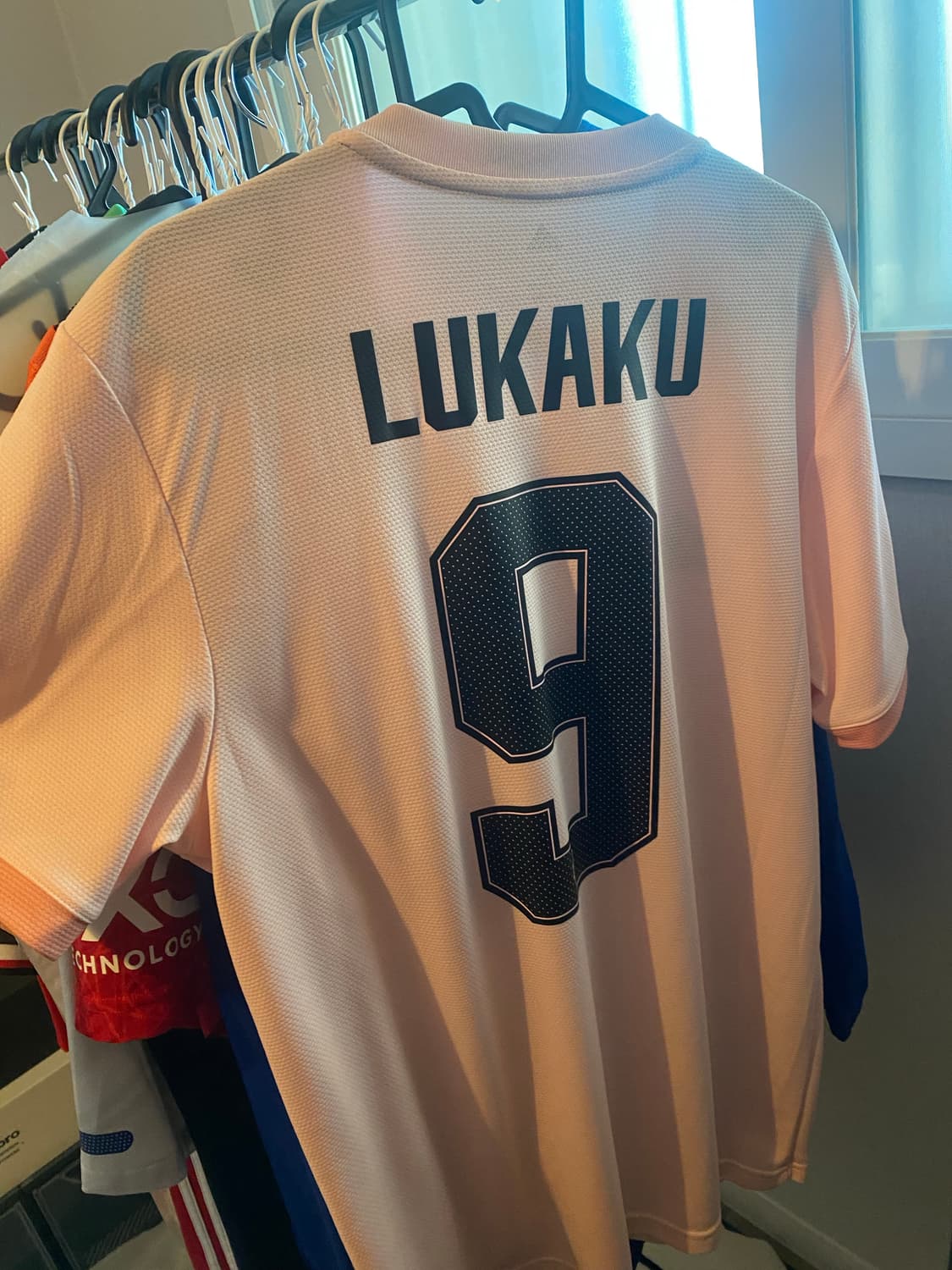 18-19 맨체스터유나이티드 어웨이 핑크 루카쿠 xl 상품이미지2