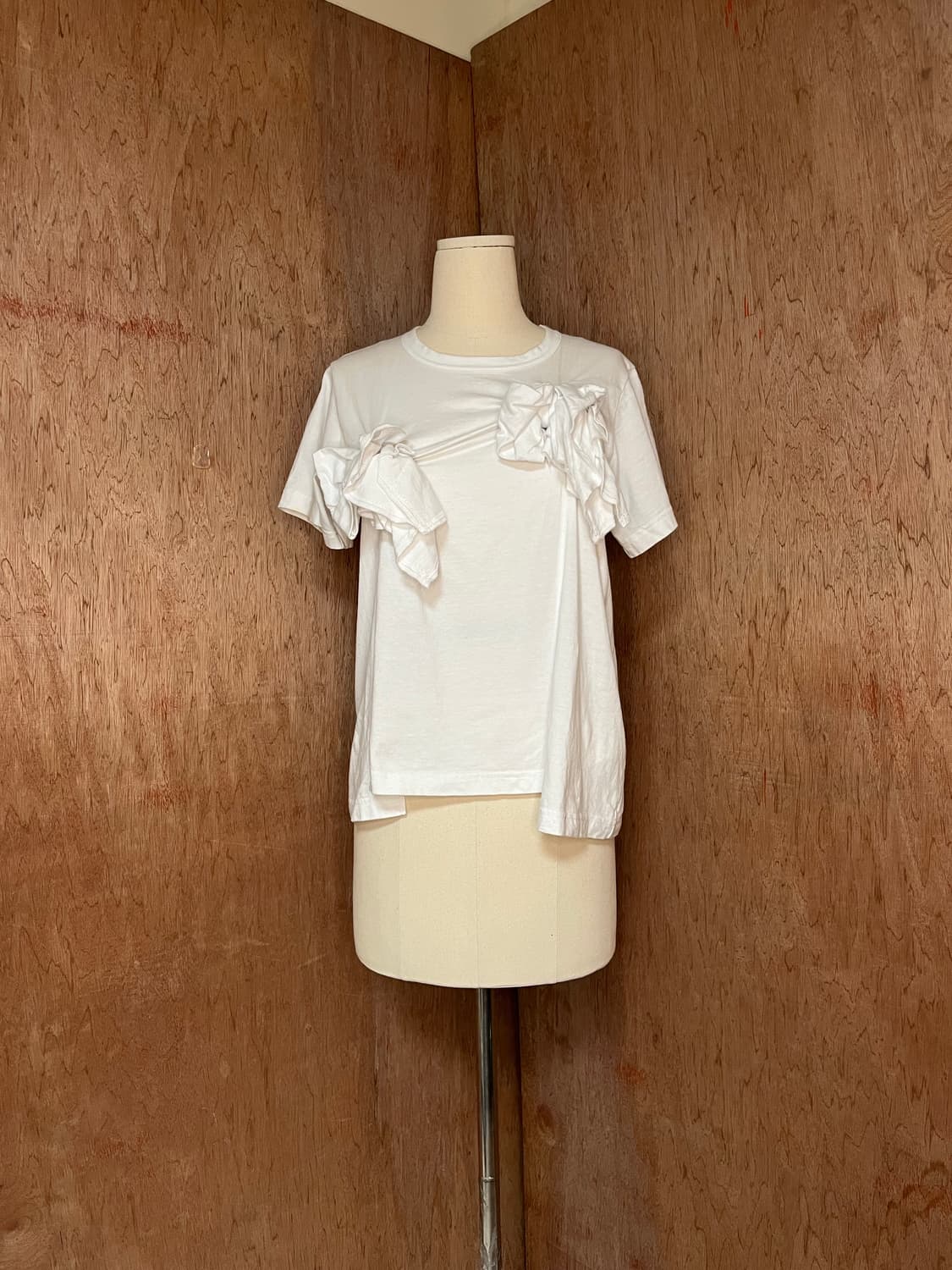 Comme des Garcons Draped ruffle T-Shirt 상품이미지1