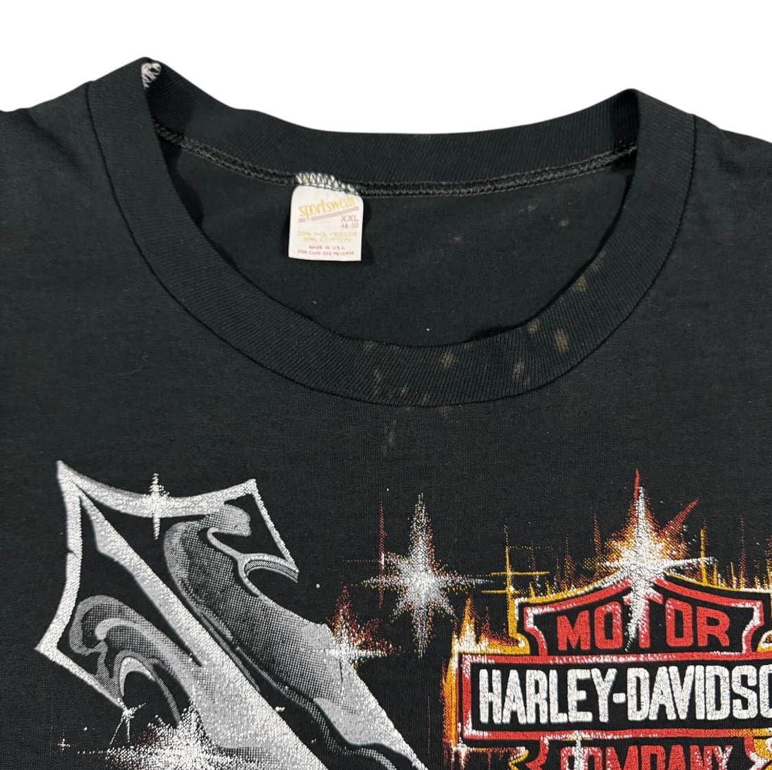 빈티지 80s 할리데이비슨 Harley Davidson 리얼스틸 티셔츠 상품이미지7