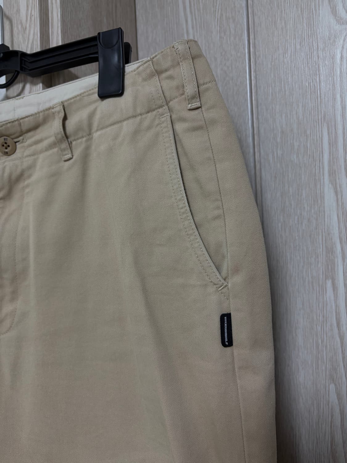 네이버후드 23aw 클래식핏 치노팬츠 베이지 M 상품이미지5