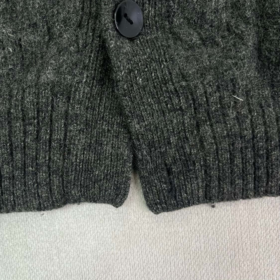 100 폴로랄프로렌 90s 램스울 그레이 가디건 상품이미지3