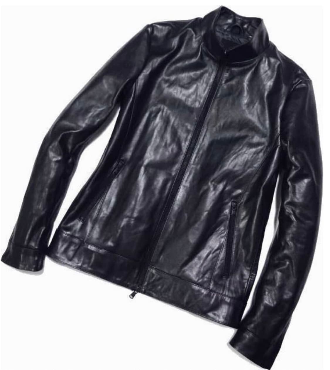 Rip van winkle 홀스 하이드 하이넥 레더 자켓 3 상품이미지5