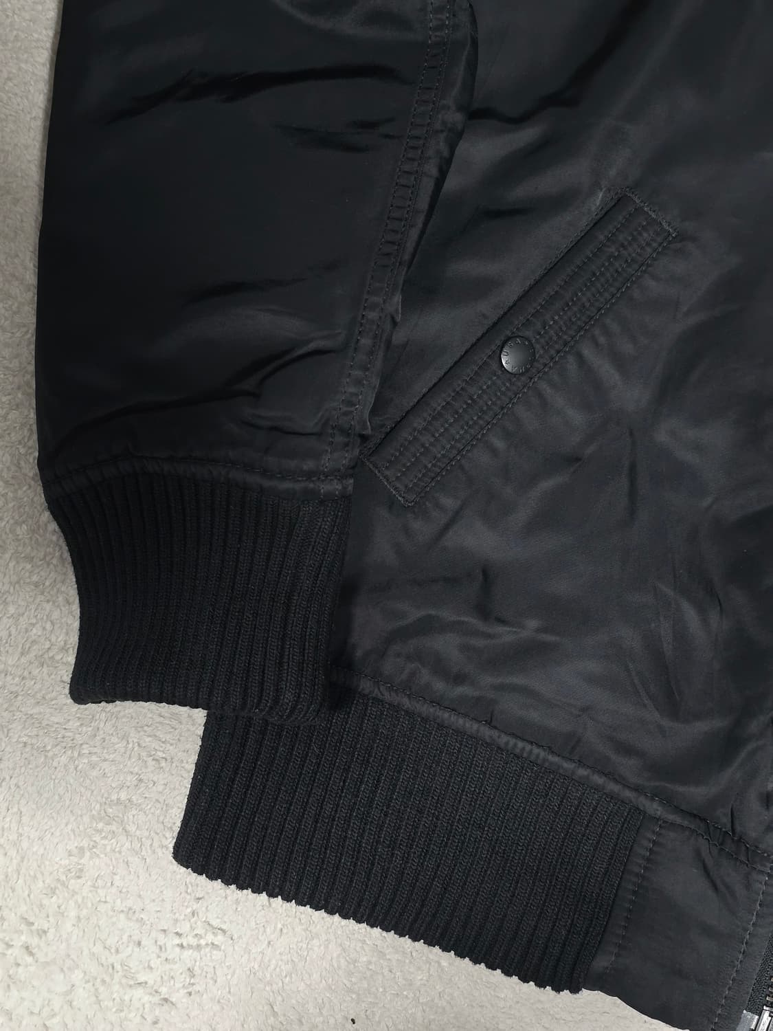 알파인더스트리 후드 MA-1 블랙 봄버 자켓 XL사이즈 상품이미지6