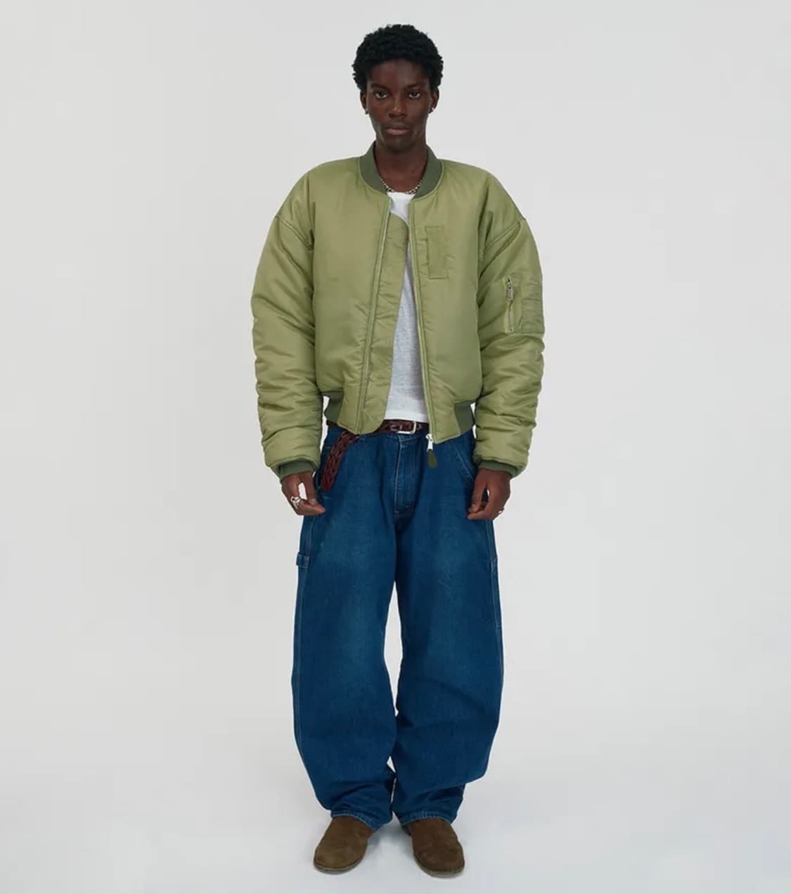 스웨이드 크롭 ma-1 상품이미지6