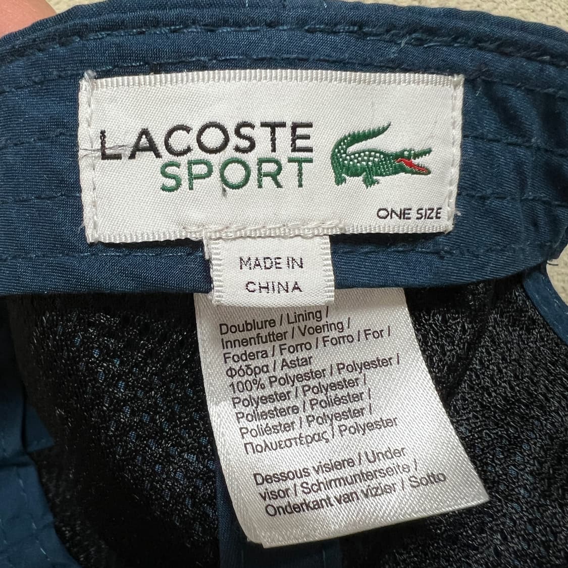 라코스테 노박 조코비치 테니스캡 네이비 상품이미지5