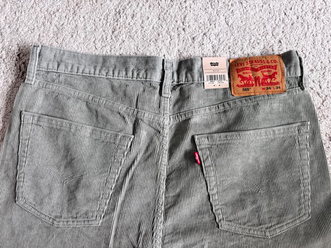 565 코듀로이 팬츠 34/34 그레이 상품이미지2